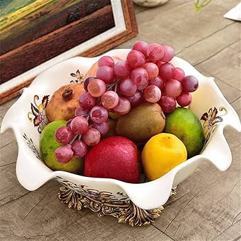 Durable Fruit Bowl Ceramic Fruit Bowl Vintage Style Fruit
